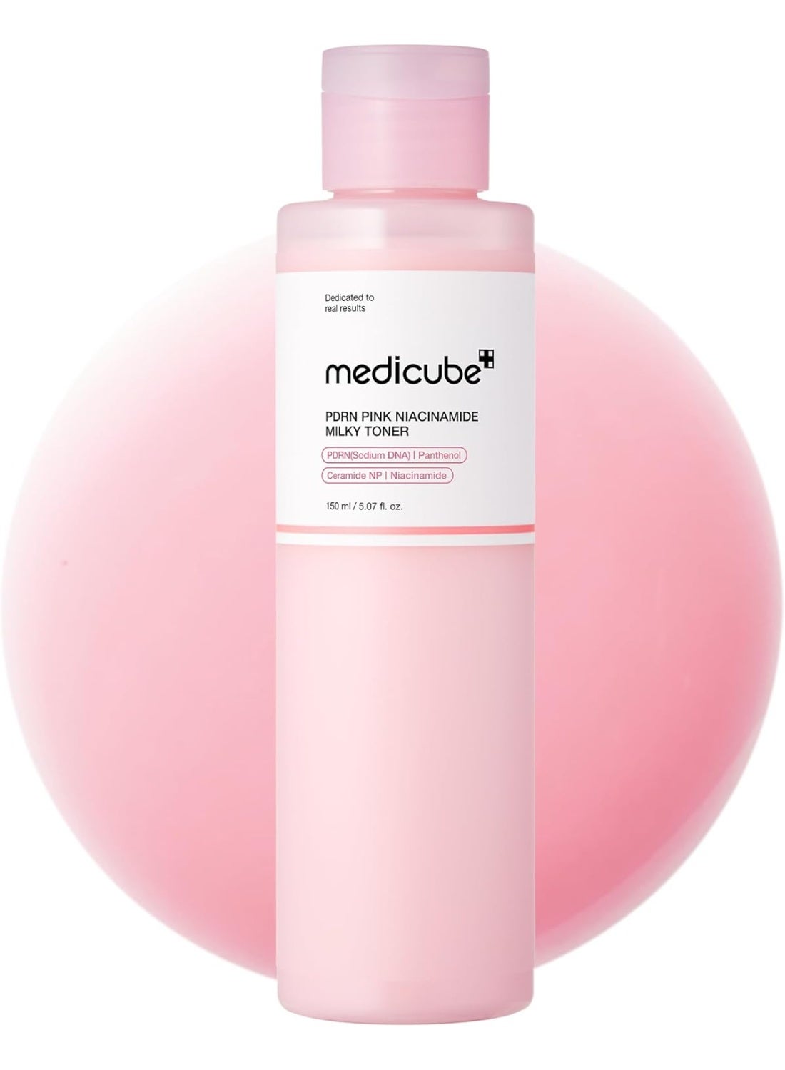 PDRN Pink Niacinamide Milky Toner for Hydrating, Moisturizing, Soothing, Ceramide, Peptide, Glass Glow Skin, Korean Skincare | 150ml